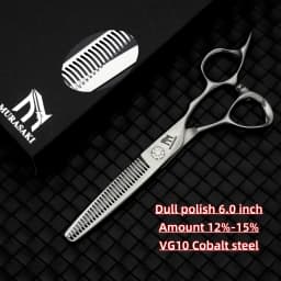 Professional VG10 Steel Barber Scissors, 5.75 Inch Willow Leaf Single-Sided Sharp Blade, Specialized for Regulating Hair Volume