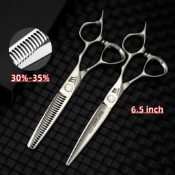 Professional VG10 Steel Barber Scissors, 5.75 Inch Willow Leaf Single-Sided Sharp Blade, Specialized for Regulating Hair Volume