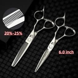 Professional VG10 Steel Barber Scissors, 5.75 Inch Willow Leaf Single-Sided Sharp Blade, Specialized for Regulating Hair Volume