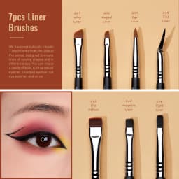 Jessup Eye Makeup Brushes Set,Professional Makeup Brush,Synthetic Eye Blending Brush Eyeshadow Brush Eyebrow Crease Shader T341