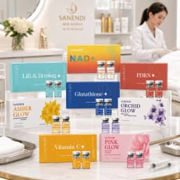 Sanendi NAD+ Skin Booster Ampoule Serum Set PDRN Sensitive Skin Essence VC Peptide Skin Moisturizing Hyaluronic Acid Korean