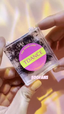 TDANCE 2500Fans Pointy Base Loose Fans 5Pcs/Lot Professional Medium Stem Sharp Thin Pro-made Volume Fans Eyelash Extensions