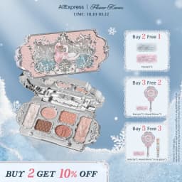 Flower Knows Swan Ballet Series Six-Color Makeup Palette Delicate Matte Glow Shimmer