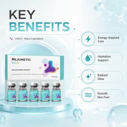 2026 Newest NAD+ Glow Serum Deep Hydration Miosturezing Smoothing Der.pen Skin Booster Beauty Korean Skin Care 7mlx5Vials
