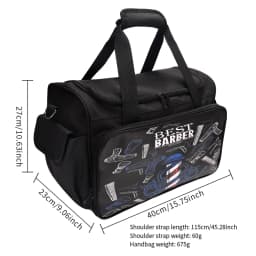 Waterproof Barber Bag Cosmetic Toiletry Organized Multi-Layer Pouch Ideal for Travel Daily Use Large Capacity