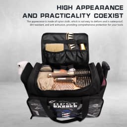 Waterproof Barber Bag Cosmetic Toiletry Organized Multi-Layer Pouch Ideal for Travel Daily Use Large Capacity