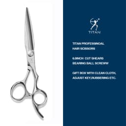TITAN Professional Barber Scissors Cutting Scissors Hairdressing Shears Salon Scissors JAPAN ATS314 Steel
