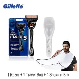 Gillette Fusion 5 Proglide Shaver Manual Safety Razor FlexBall Handle 5-layer Blade Refills for Men's Face Beard Shaving