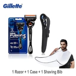 Gillette Fusion 5 Proglide Shaver Manual Safety Razor FlexBall Handle 5-layer Blade Refills for Men's Face Beard Shaving
