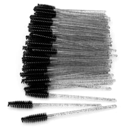 1000pcs Crystal Cleaning Brush Lash Wands Spoolie Eyelash Extension Mascara Brush