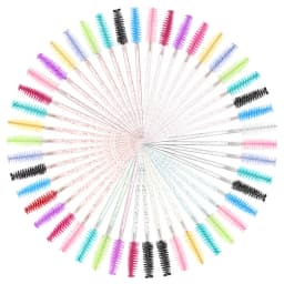 1000pcs Crystal Cleaning Brush Lash Wands Spoolie Eyelash Extension Mascara Brush