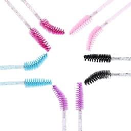 1000pcs Crystal Cleaning Brush Lash Wands Spoolie Eyelash Extension Mascara Brush