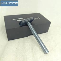 KAMPFE Aluminum Manual Razor Shaver Safety CNC Processed Hair Removal Tool with 5 Spare Blades for Men And Women
