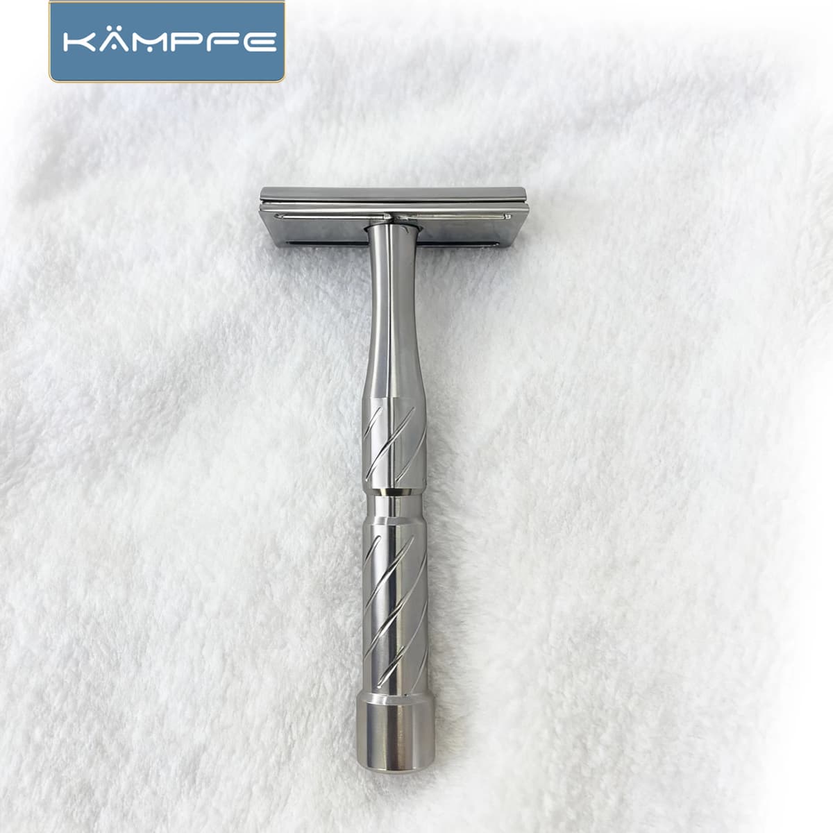 KAMPFE Manual Safety CNC - Processed Stainless Steel for Wet Shaving sensitive skin