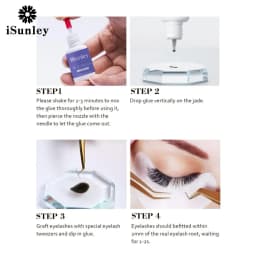 1S Quick Drying No Irritant Eyelashes Extension Glue Long Lasting Waterproof False Eyelash Grafting Adhesive Makeup Tool Isunley
