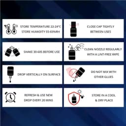 1S Quick Drying No Irritant Eyelashes Extension Glue Long Lasting Waterproof False Eyelash Grafting Adhesive Makeup Tool Isunley