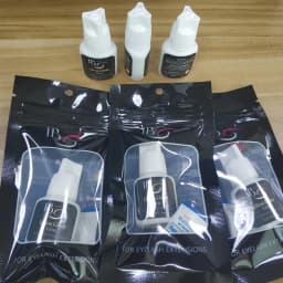 Original Korea IB Ibeauty Ultra Clear Glue Fast Drying Eyelash Extensions Glue White Cap 5ml Lashes Glue