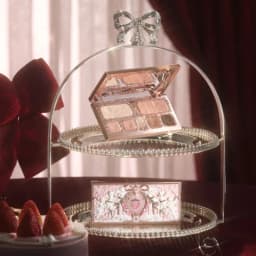Flower Knows Strawberry Cupid Collection Facial Complexion Palette Blush Eyeshadow Highlighter Flower Know Face Bronzer Palette