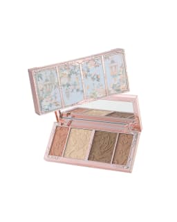 Flower Knows Strawberry Cupid Collection Facial Complexion Palette Blush Eyeshadow Highlighter Flower Know Face Bronzer Palette