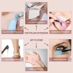 NEW 20Rolls Non-Woven Silicone Gel Tape Sensitive Skin Multi Use Breathable Microporous Color Gel Tape Eye Pad Makeup Patches