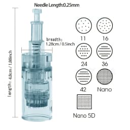 50/100pcs M8 Bayonet Cartridge Needle for M8 Dr Pen Microneedling Needles 11pin 16pin 36pin 42pin 3D 5D Replacement Tips