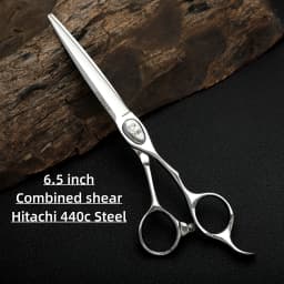6.0-6.5 inch Professional Hairdressing Scissors,Japanese 440c Steel Hair Cutting Machine,Salon High Quality Barber Accessories