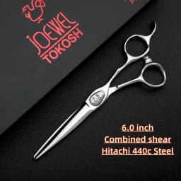 6.0-6.5 inch Professional Hairdressing Scissors,Japanese 440c Steel Hair Cutting Machine,Salon High Quality Barber Accessories