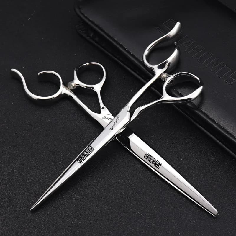 NEW 6/6.5-inch Barber Scissors Professional CNC Flat Cut Scissors Set, Hairstylist Specific Cutting Set Screwless Haircut