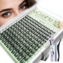 uCoolMe Lashes 3D ViVi Natural Lashes Cluster Kit Long-lasting Waterproof Super Soft Light Fluffy DIY False Eyelashes Extension