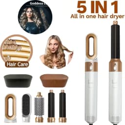 5 in 1 Hair Dryer Brush Hot Comb Set Professional Curling Iron Hair Straightener Styling Tool For Professional Hair Dryer
