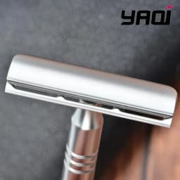 Razor YAQI Matte Chrome Color AC Blade Excalibur Single-edged Mens Shaving Safety Razor Collectibles Beard shaver