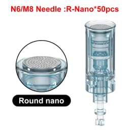 50/100pcs Derma Pen N6/M8 Bayonet Needle Cartridge 11/16/24/36/42/Nano Microneedling Pen Replacement Tips