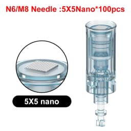 50/100pcs Derma Pen N6/M8 Bayonet Needle Cartridge 11/16/24/36/42/Nano Microneedling Pen Replacement Tips