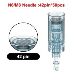 50/100pcs Derma Pen N6/M8 Bayonet Needle Cartridge 11/16/24/36/42/Nano Microneedling Pen Replacement Tips