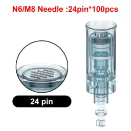 50/100pcs Derma Pen N6/M8 Bayonet Needle Cartridge 11/16/24/36/42/Nano Microneedling Pen Replacement Tips