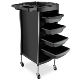 6-Tier Mobile Beauty Cart, Salon Trolley with Wheels - Space Saving Storage for Hair Stylist, Barber, SPA & Tattoo Equipment