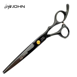 JOHN Scissors Cut Hair Japan 440c Scissors Titanium Plating 6 Inch Scissors Black Scissors Professional Barber Scissors