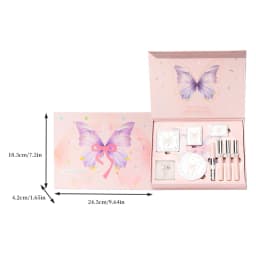 ART VALUE Makeup Sets Include 3 Lipgloss Tint,1 Blush,1 Eyebrow Tint,1 Eyeshadow Palette,1 Pressed Powder,1 Highlighter Powder