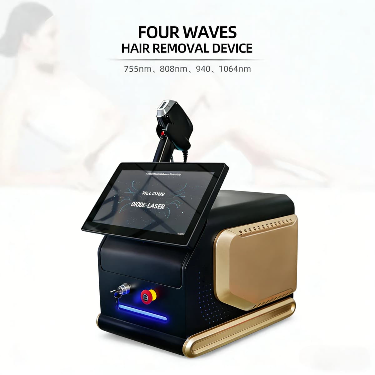 Reliable Touch Screen Diode Laser Hair Removal Device for Full Body Treatment Painless Fast Hair Removal Laser Beauty Machine