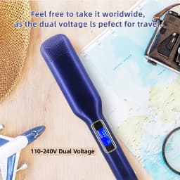 2 In 1 Hair Straightener and Curler High Temperature 500℉ / 260°C Smooth Frizz Flat Iron Dual Voltage For Salon Travel