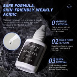 50 Bottles 15ml Lash Remover Gel for Eyelash Extension Eyelash Glue Remover for Lash Extension Professional Salon Use