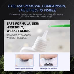 50 Bottles 15ml Lash Remover Gel for Eyelash Extension Eyelash Glue Remover for Lash Extension Professional Salon Use