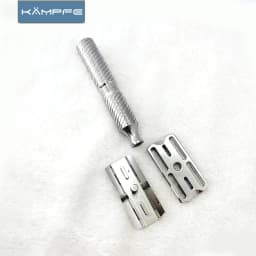 KAMPFE CNC Vintage Manual Stainless Steel Safety Style shaver Double Edged Durable Razor Men's Grooming Kit