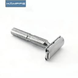 KAMPFE CNC Vintage Manual Stainless Steel Safety Style shaver Double Edged Durable Razor Men's Grooming Kit