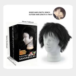 Real Human Hair Regrowth Mannequin Head With Stand Barber Haircut Practice Manikin Hairdresser Training Doll Head For Styling