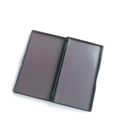 Double-Sided Magnetic Eyeshadow Palette Empty Case - 14.4x8.5x1.6cm Space-Saving Makeup Storage Box for DIY Cosmetics