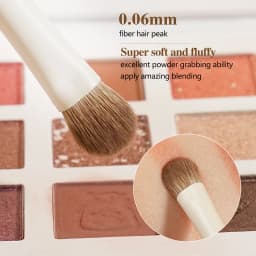 BEILI 15 Pcs Beige Premium Synthetic Makeup Brush Sets Foundation Concealer Eyeshadow Eyeliner Blush Blending Highlight Brush