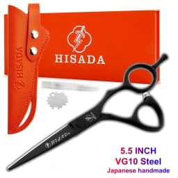 HISADA professional barber scissors 5.5/6.0/6.5 inch pink hairdressing scissors Hair cutting machine Barbershop accessories