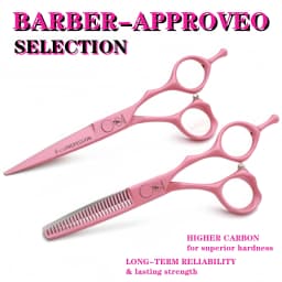 HISADA professional barber scissors 5.5/6.0/6.5 inch pink hairdressing scissors Hair cutting machine Barbershop accessories