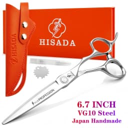 HISADA professional barber scissors 5.5/6.0/6.5 inch pink hairdressing scissors Hair cutting machine Barbershop accessories